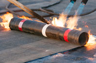 Over flat roof sealing